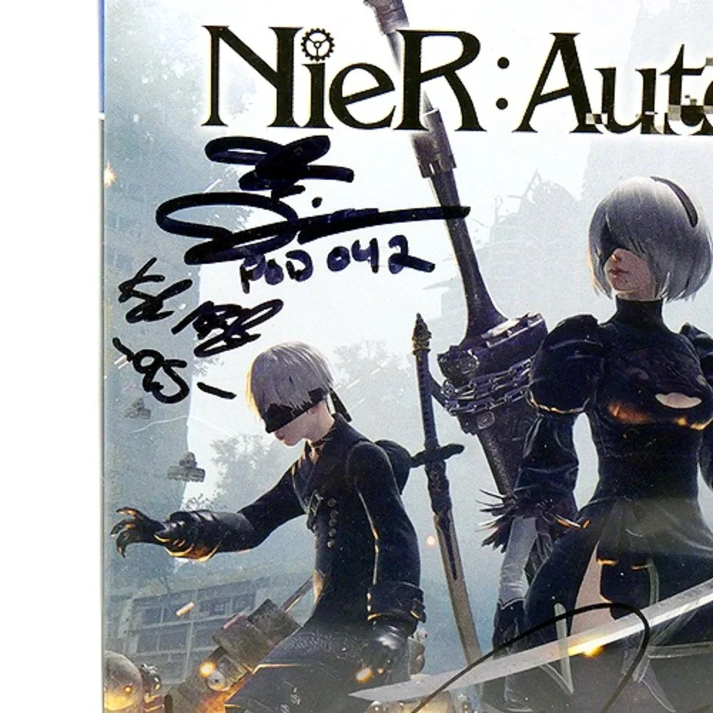4x Autographed Nier Automata Sony PlayStation 4 PS4 DC Douglas Cherami Leigh Ray